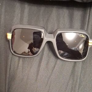 Cazal Black and Gold Designer Sunglasses
